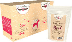 HerzensHund Nassfutter für Hunde, Hirsch mit Bio Quinoa, MP 15x130g