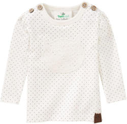 Newborn Langarmshirt mit Katzen-Applikation