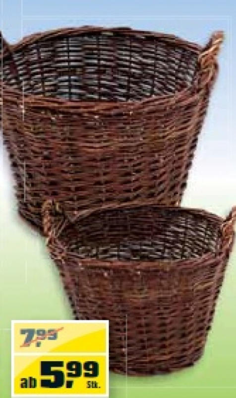 wogibtswas.at - Weidenkörbe € 5,99 statt € 7,99 bei OBI