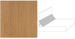 Getaelements Wandanschlussprofil Plus 590x20x30mm "bohleneiche spiegel hell"