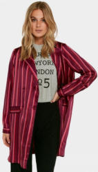 pieces Langer gestreifter Satin Blazer