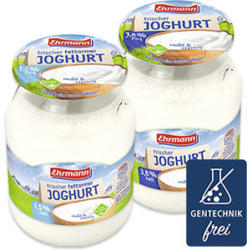 Ehrmann Frischer Joghurt 1,5/3,8 % Fett, jedes 500-g-Glas