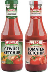 Werder Ketchup versch. Sorten, jede 450-ml-Flasche