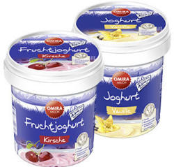 Omira Bodensee Fruchtjoghurt 3,8 % Fett, versch. Sorten, jeder 1000-g-Eimer