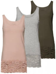 Damen-Top mit Spitze am Saum