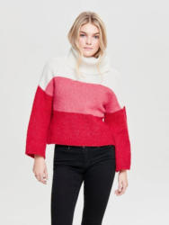 Only Kontrastfarbiger Strickpullover
