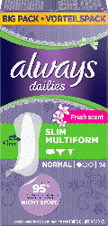 always Slipeinlage Multiform Fresh