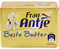 Frau Antje Beste Butter jede 250-g-Packung