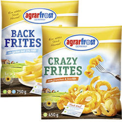 Agrarfrost Backfrites oder Crazy Frites gefroren, jeder 450/750-g-Beutel und weitere Sorten