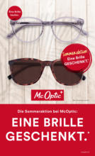 McOptic Grenchen Eine Brille geschenkt - bis 07.08.2019