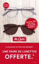 McOptic Liestal Une paire de lunettes offerte - au 07.08.2019