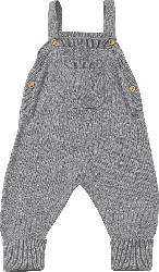ALANA Baby-Latzhose, Gr. 56, in Bio-Baumwolle, grau, für Mädchen und Jungen