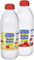 Fruttis Yogho!Yogho! Erdbeer oder Pfirsich, jede 1000-g-Flasche