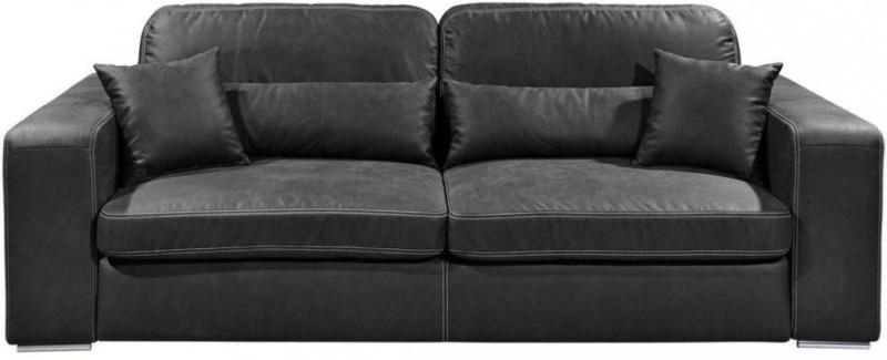 Megasofa In Textil, Holzwerkstoff Anthrazit