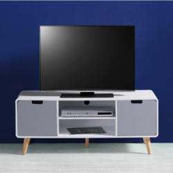 TV-Element in Grau/Weiß 'Daniela'