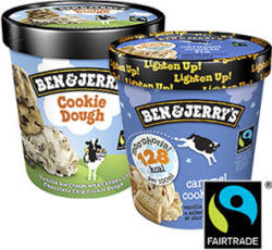 Ben & Jerry`s oder lighten-up moo-phoria! Eiscreme versch. Sorten, (ausgenommen Vegane-Sorten) jeder 500-ml-Becher