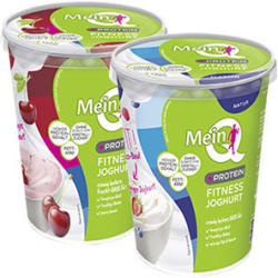 Mein Q Fitness Joghurt + Protein versch. Sorten, jeder 450-g-Becher