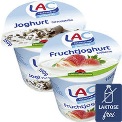 LAC Fruchtjoghurt versch. Sorten, jeder 150-g-Becher