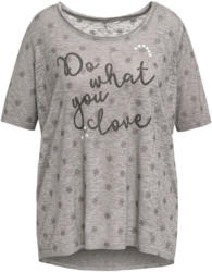 Damen T-Shirt mit Glitzer-Print