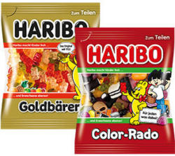 Haribo Fruchtgummi oder Lakritz versch. Sorten, jeder 160/175/200-g-Beutel