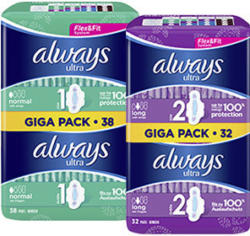 always Ultra Binden versch. Sorten, jede Giga-Packung