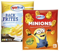 agrarfrost Minions gefroren, jeder 450-g-Beutel und weitere Sorten