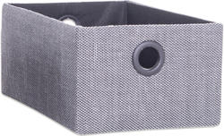 Aufbewahrungsbox - grau-schwarz - Größe L