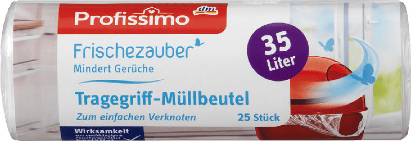 Profissimo Müllbeutel Frischezauber mit Tragegriff 35 l