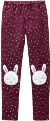 Mädchen Leggings mit Hasen-Applikation