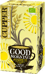 Cupper Kräuter-Tee, good morning mit Mate, Zitronengras & Zitronenverbene, aromatisiert (20x1,75g)