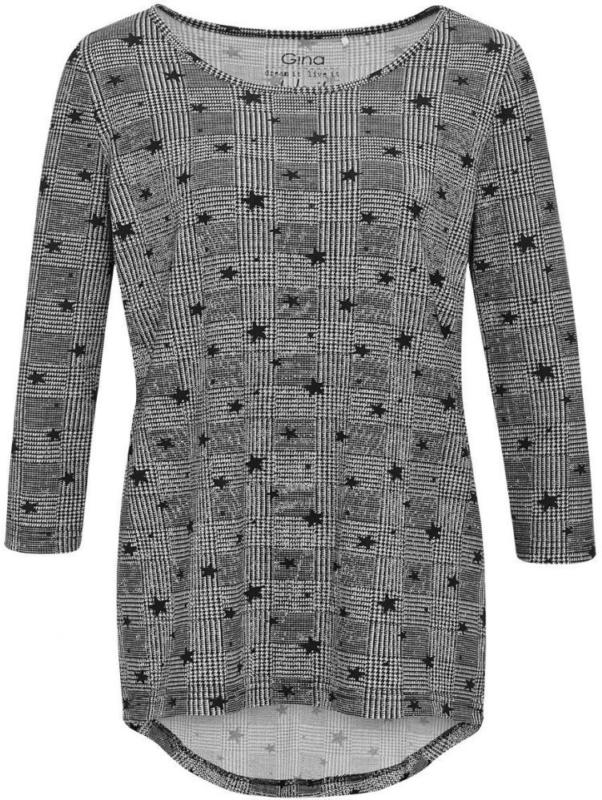 Damen Langarmshirt mit Sternen-Allover