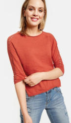 Taifun Pullover 3/4 Arm Rundhals »Pullover mit Lochmuster«