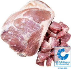 Frischer Schweinebraten, Schweinerollbraten oder Schweinegulasch aus der Schulter, je 1 kg
