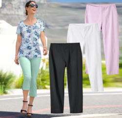 Damen-Caprihose mit elastischem Bund