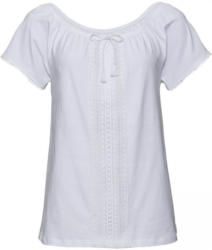 Damen-T-Shirt mit Spitzenverzierung