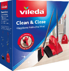 Vileda Clean & Close Kehrschaufel-Set klappbar Box