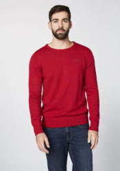 Oklahoma Jeans Herren Pullover »mit kleiner Logo Stickerei«