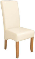 Stuhl in Holz, Textil Buchefarben, Beige