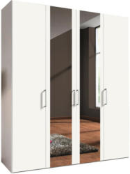 Drehtürenschrank in Weiß