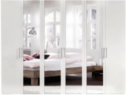 Drehtürenschrank in Weiß