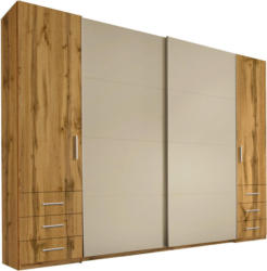 Kleiderschrank in Eichefarben, Beige