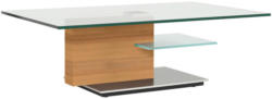 Couchtisch In Holz, Metall, Glas 125/75/40 Cm