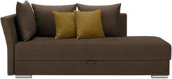 Liege In Textil Dunkelbraun, Dunkelgelb