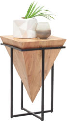 Beistelltisch in Holz, Metall 31/31/45 cm