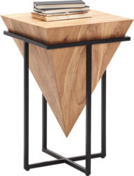 Beistelltisch in Holz, Metall 41/41/66 cm