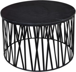 Couchtisch in Metall, Stein 76/76/45 cm