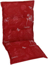 Sesselauflage In Rot Floral
