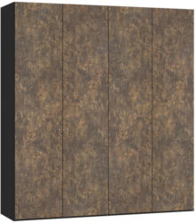 DrehtÃŒrenschrank in Schwarz, Bronzefarben