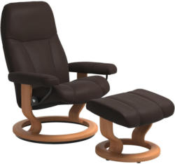 Relaxsesselset in Leder Braun