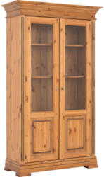 Vitrine in vollmassiv Kiefer Kieferfarben